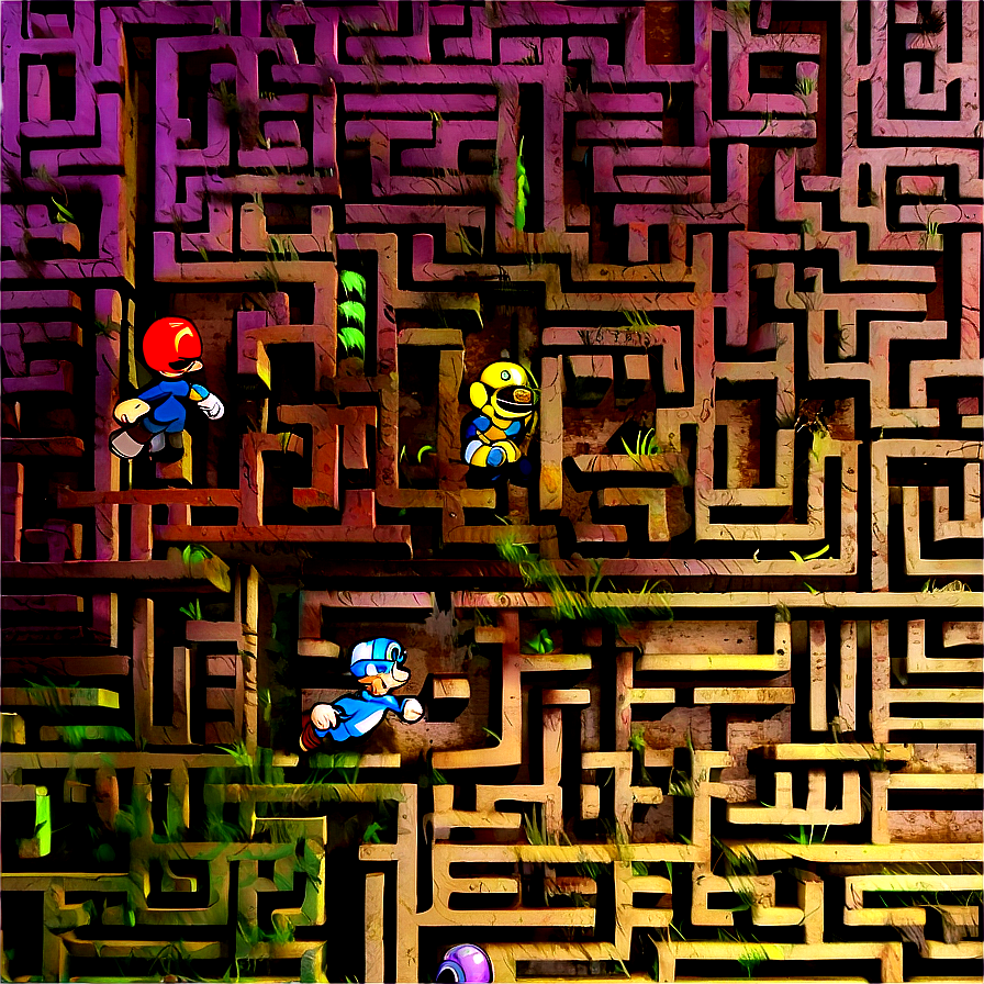 Lost In A Maze Chase Png Geo PNG Image