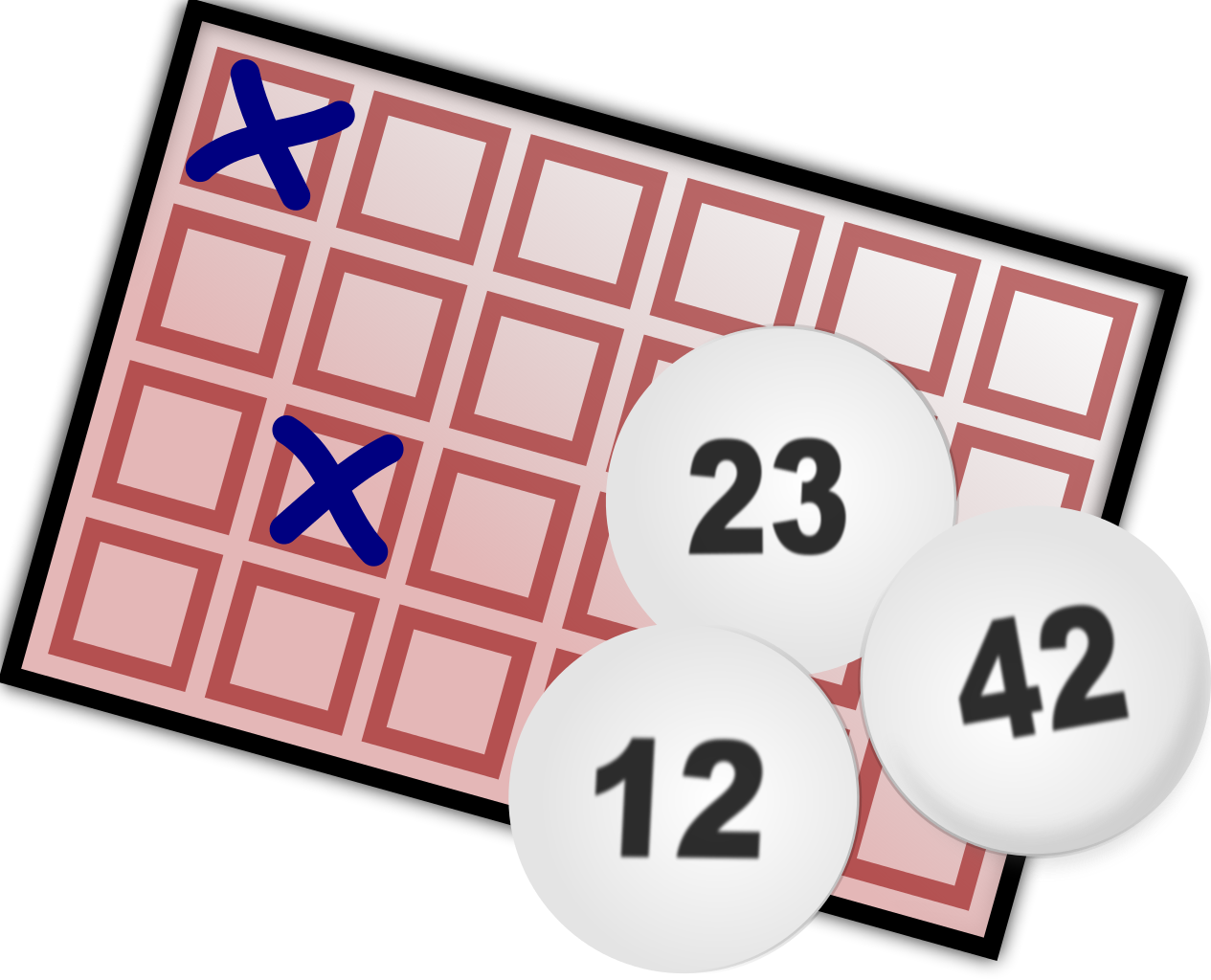 Lottery Game Elements PNG Image