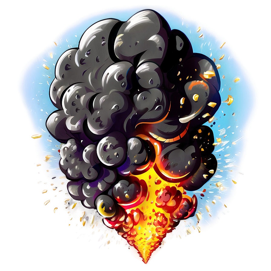 Loud Cartoon Explosion Png 68 PNG Image