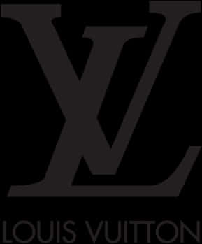 Louis Vuitton Logo Black PNG Image