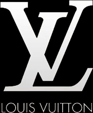 Louis Vuitton Logo Blackand White PNG Image