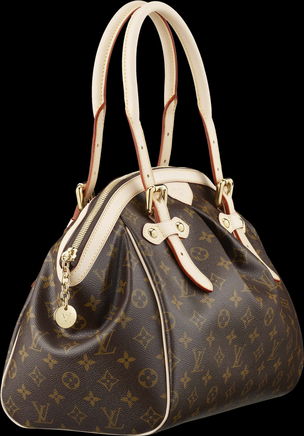 Louis Vuitton Monogram Handbag Isolated PNG Image