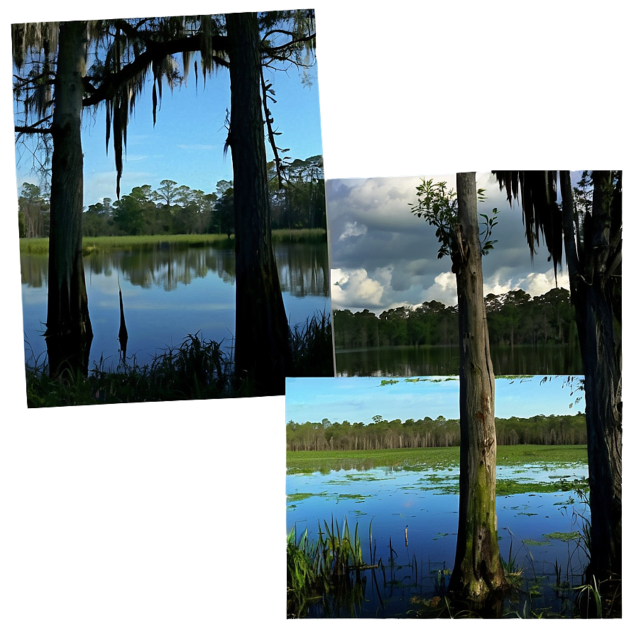 Louisiana Swamp Scene Png Kfs PNG Image