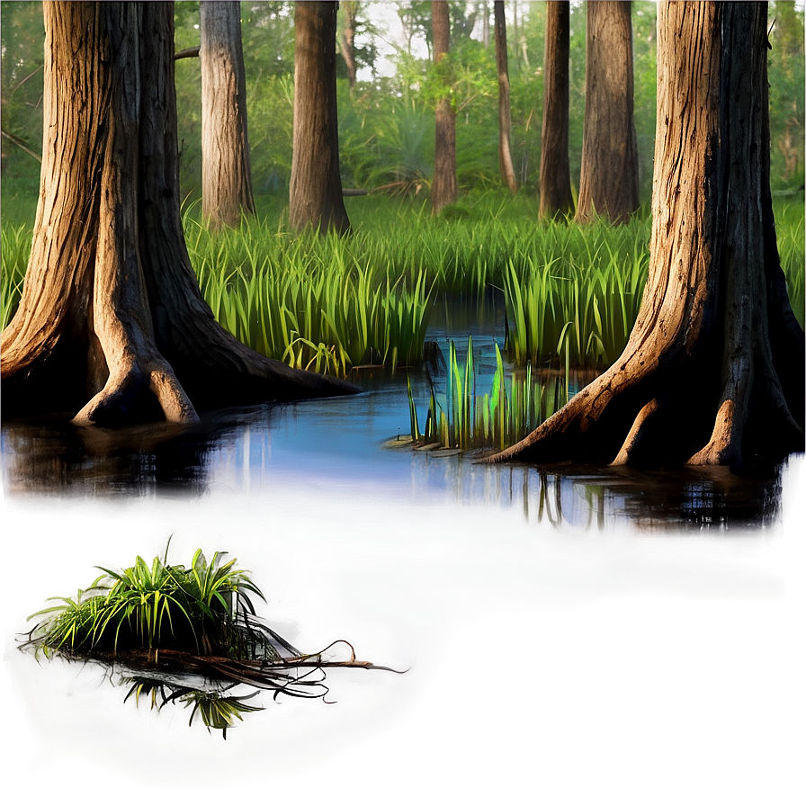 Louisiana Swamp Scene Png Poo PNG Image