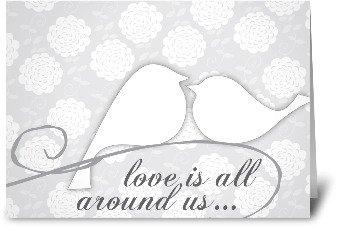 Love Birds Graphic Design PNG Image