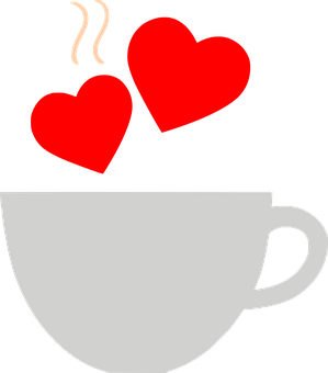 Love Coffee Concept Art PNG Image