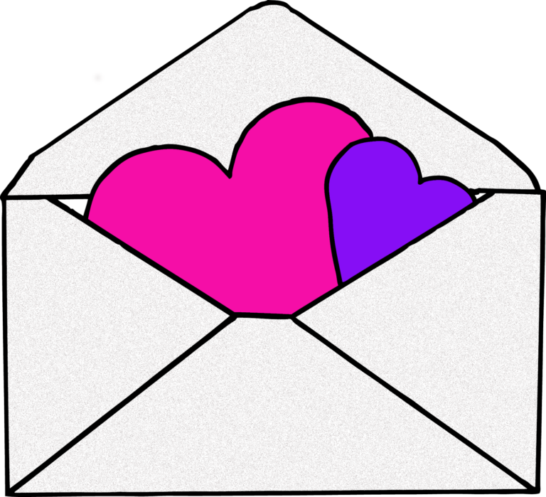 Love Envelope Hearts PNG Image