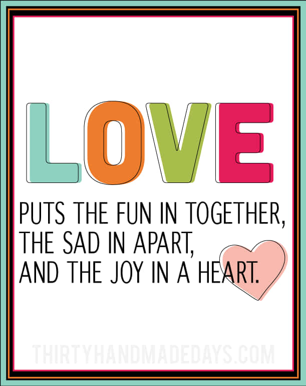 Love Fun Sad Joy Quote PNG Image