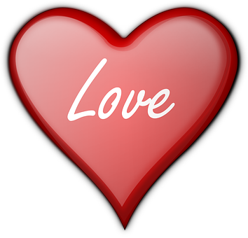 Love Heart Graphic PNG Image