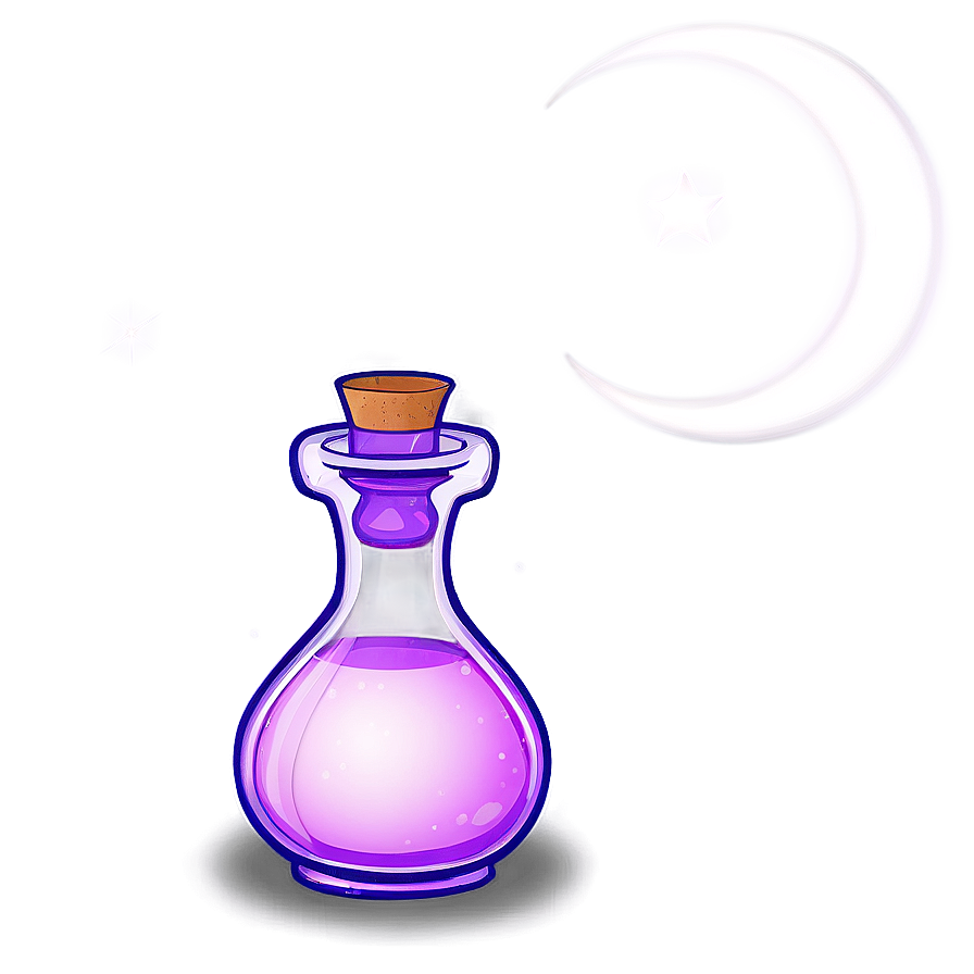 Love Potion With Moon Png Voj86 PNG Image