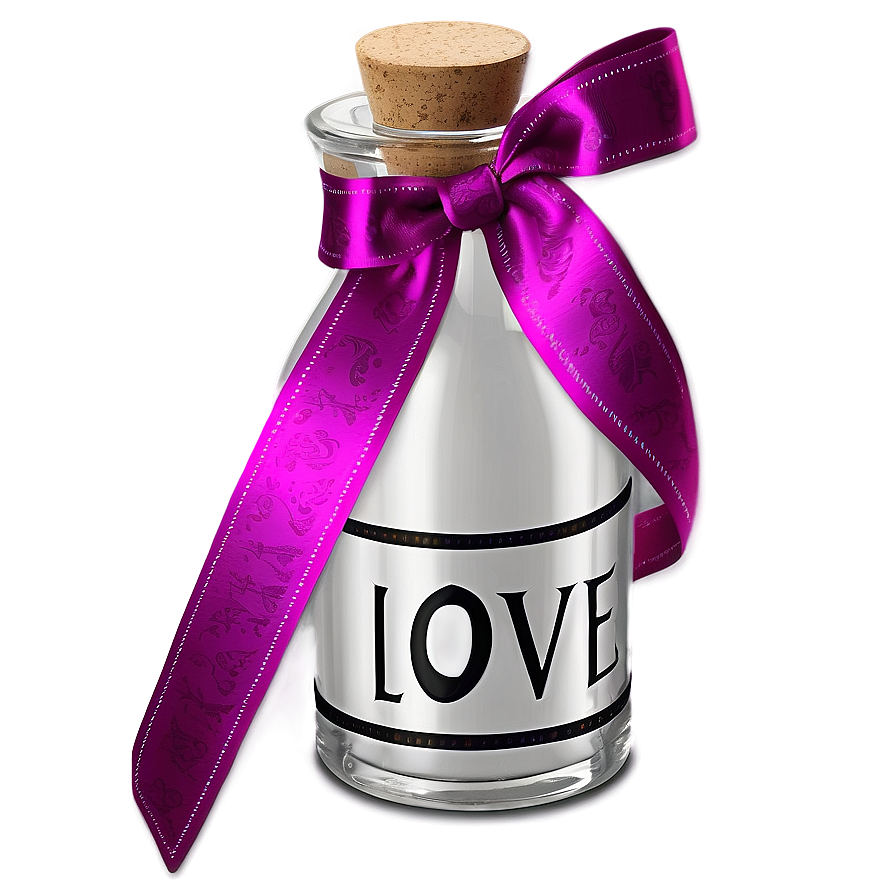 Love Potion With Ribbons Png Maj PNG Image