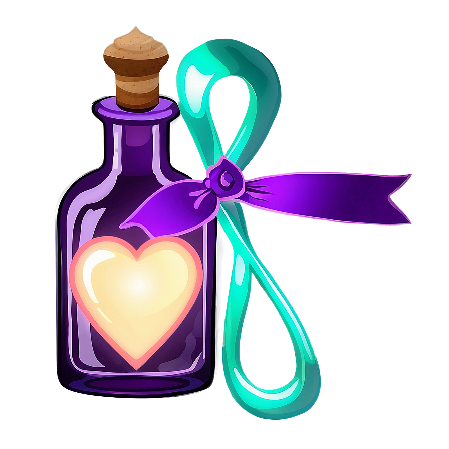 Love Potion With Ribbons Png Uqj PNG Image