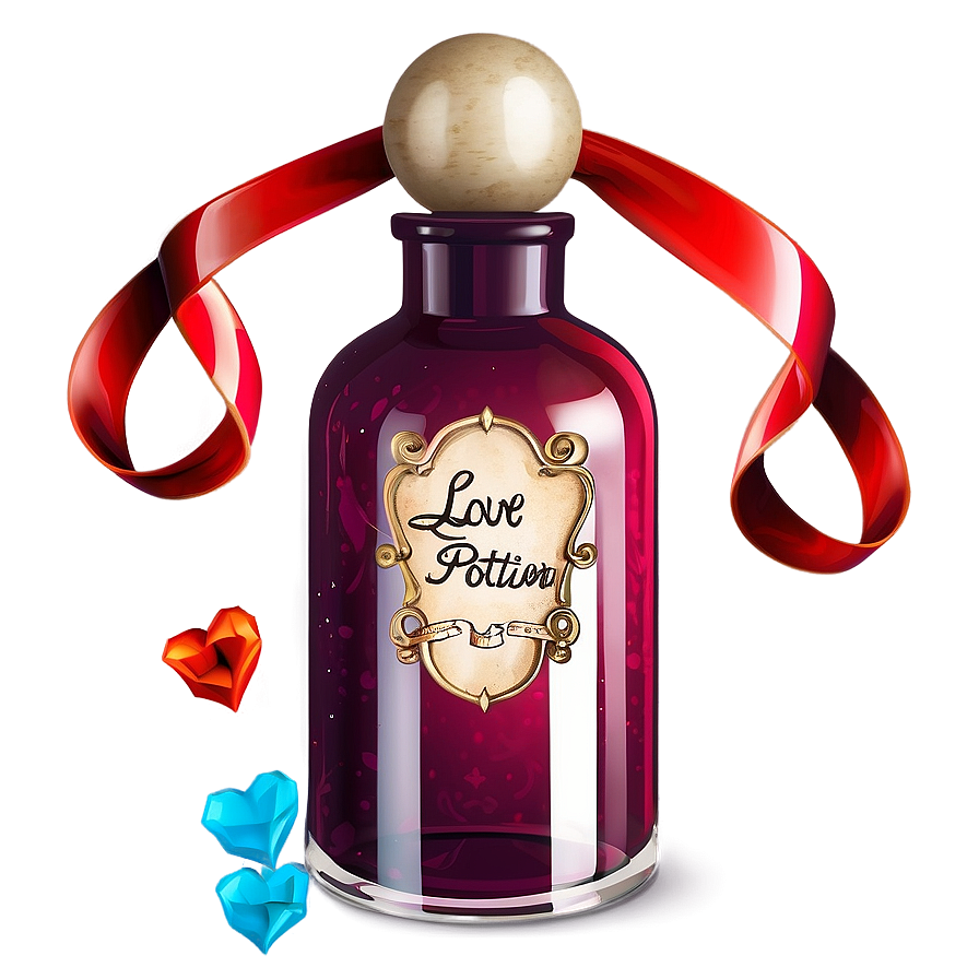 Love Potion With Ribbons Png Ybs PNG Image