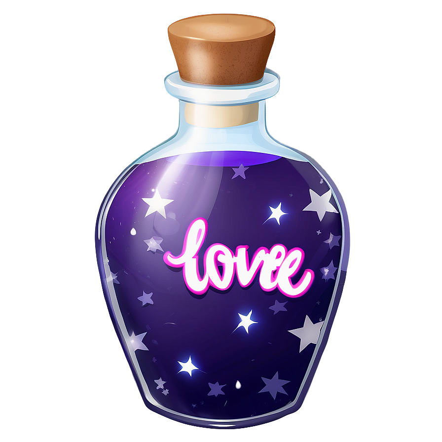 Love Potion With Stars Png 06292024 PNG Image