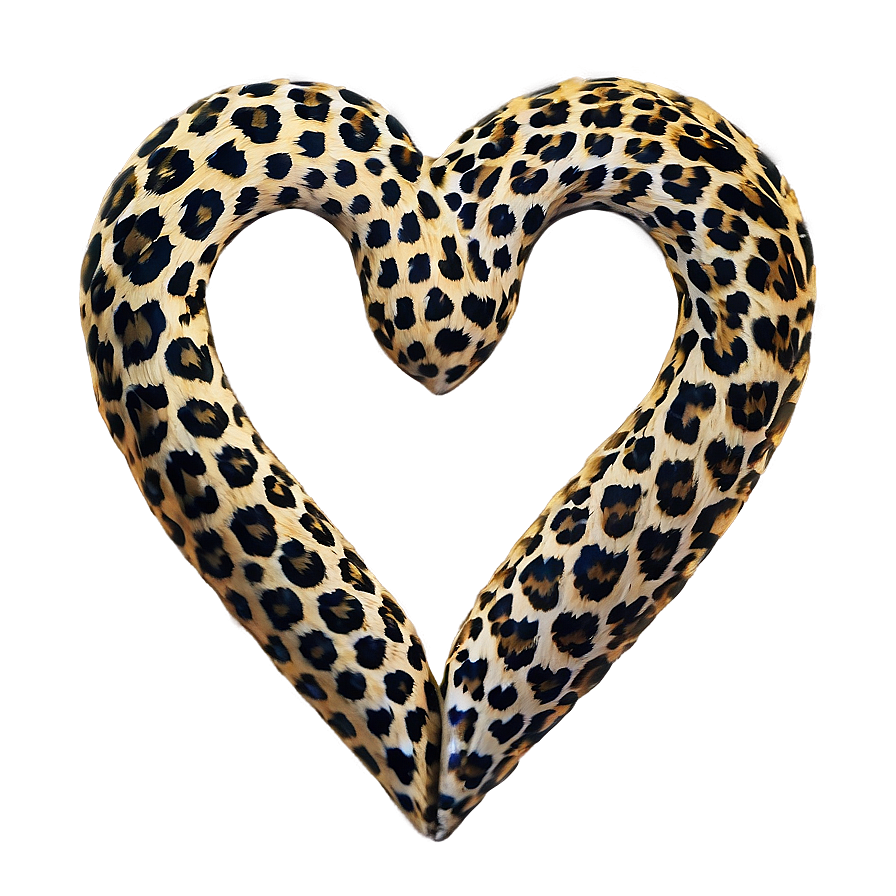 Love Wildlife Leopard Heart Png 06282024 PNG Image