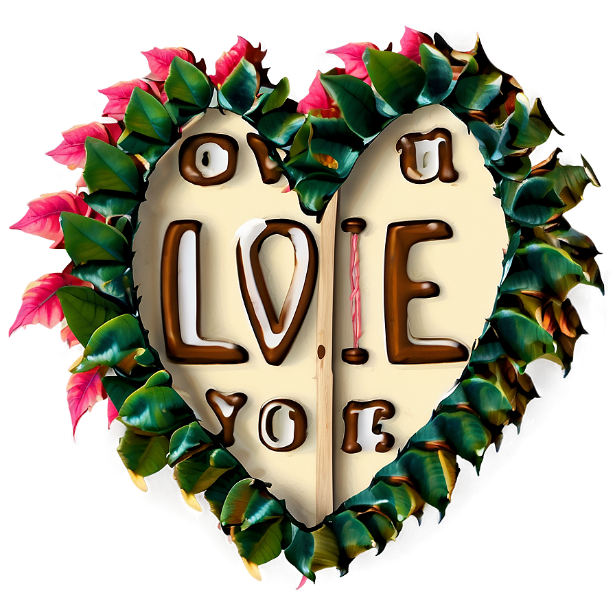 Love You Autumn Leaves Png 06112024 PNG Image