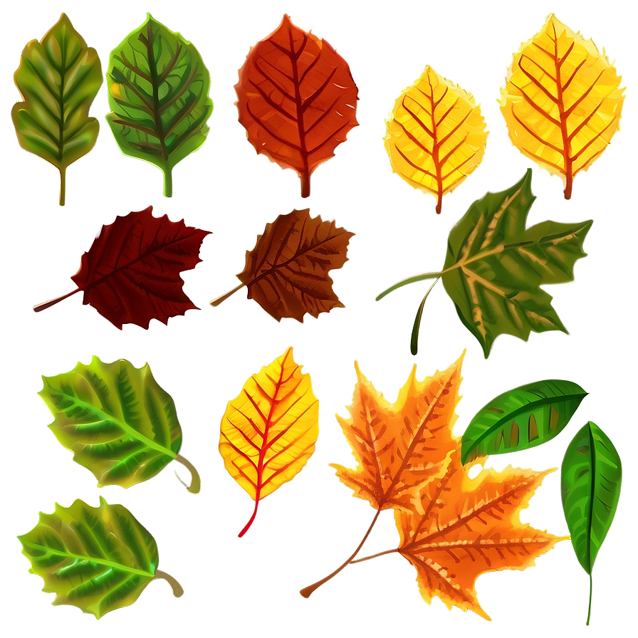 Love You Autumn Leaves Png Oxi PNG Image