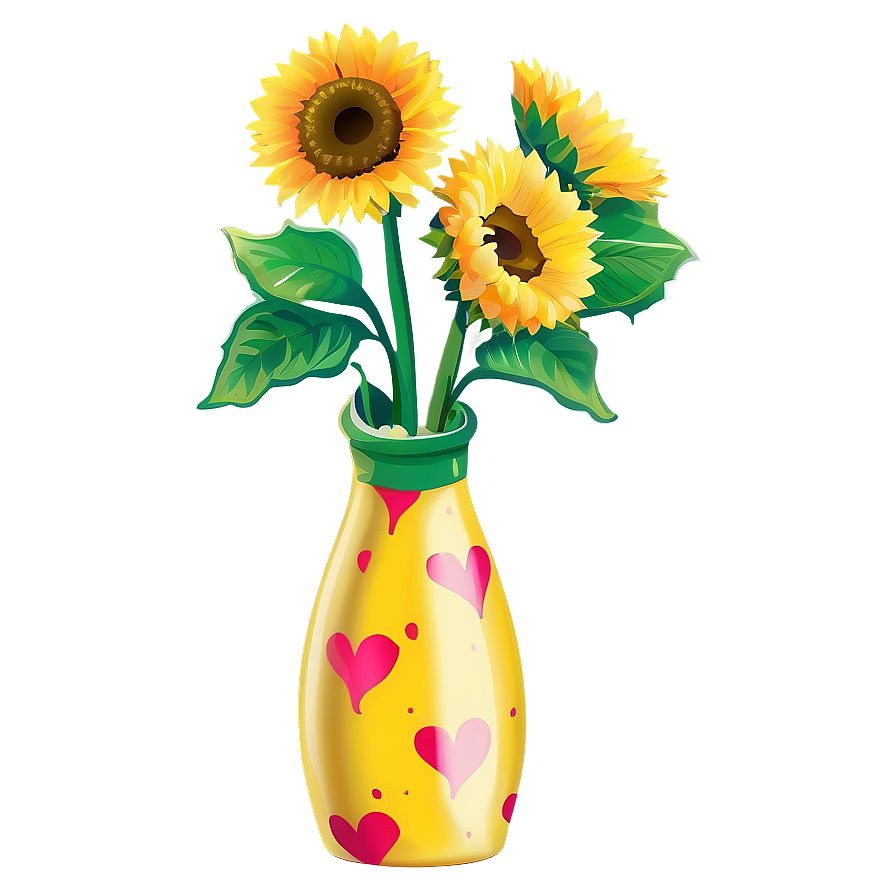 Love You Sunflower Bouquet Png 06112024 PNG Image