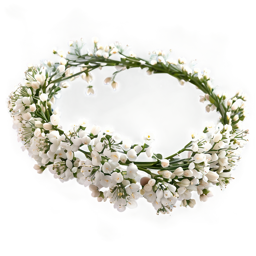 Lovely Baby's Breath Crown Png Kte PNG Image