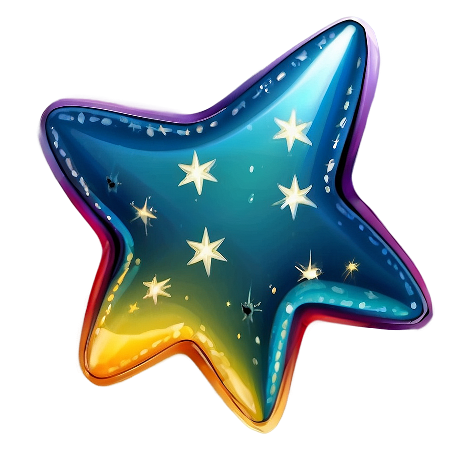 Lovely Star Design Png 06122024 PNG Image