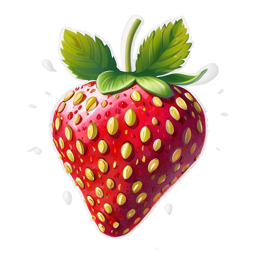 Lovely Strawberry Graphic Png 06252024 PNG Image