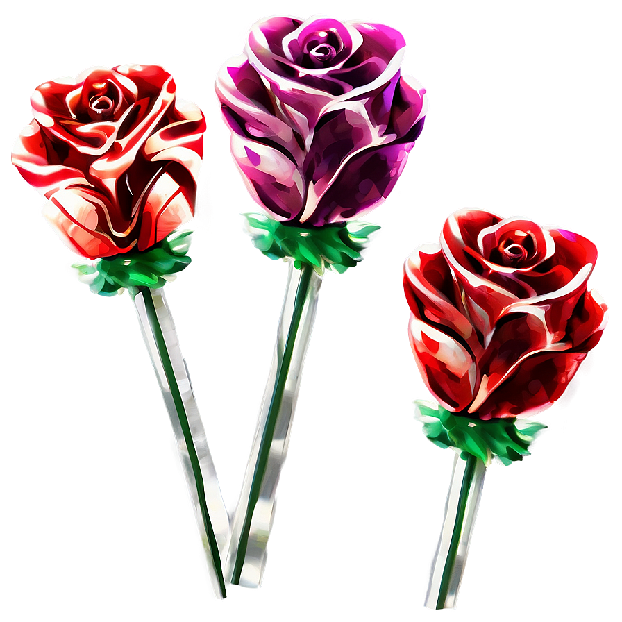 Lovely Valentine's Day Flower Bouquet Png Cpl PNG Image