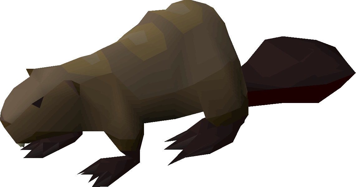 Low Poly Beaver Artwork PNG Image