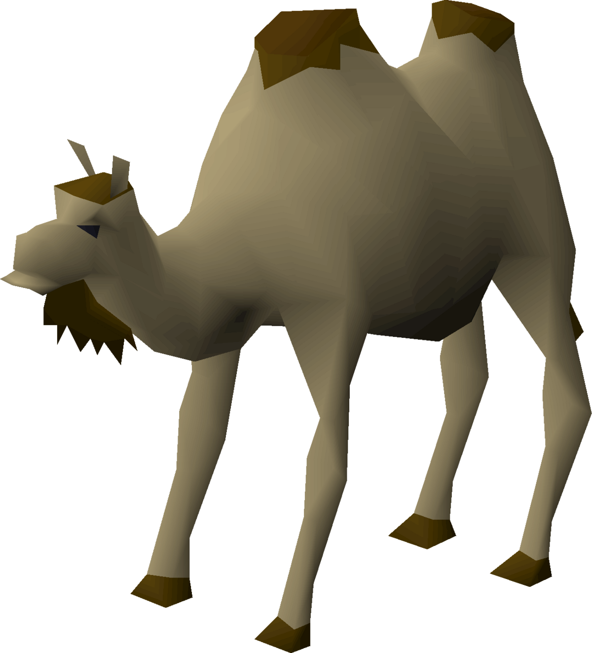 Low Poly Camel Model PNG Image