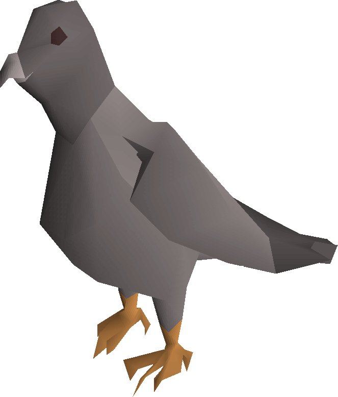 Low Poly Pigeon Model.png PNG Image