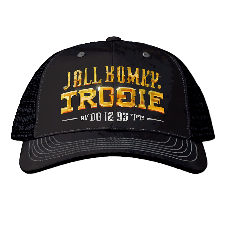 Low Profile Black Trucker Hat Png 06282024 PNG Image