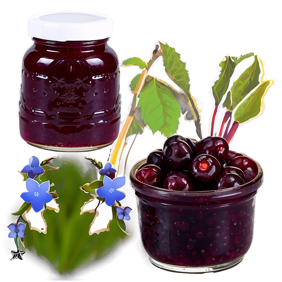 Low-sugar Berry Jam Png 06112024 PNG Image