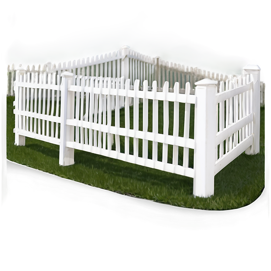 Low White Fence For Patio Png 7 PNG Image