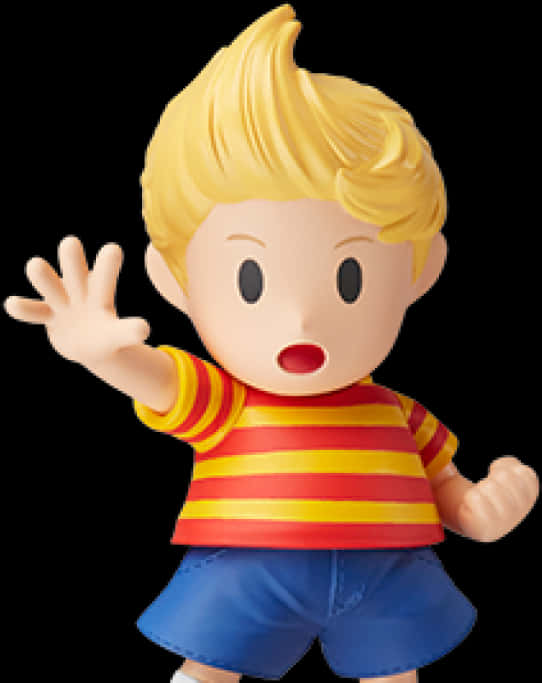 Luca Character Waving PNG Image