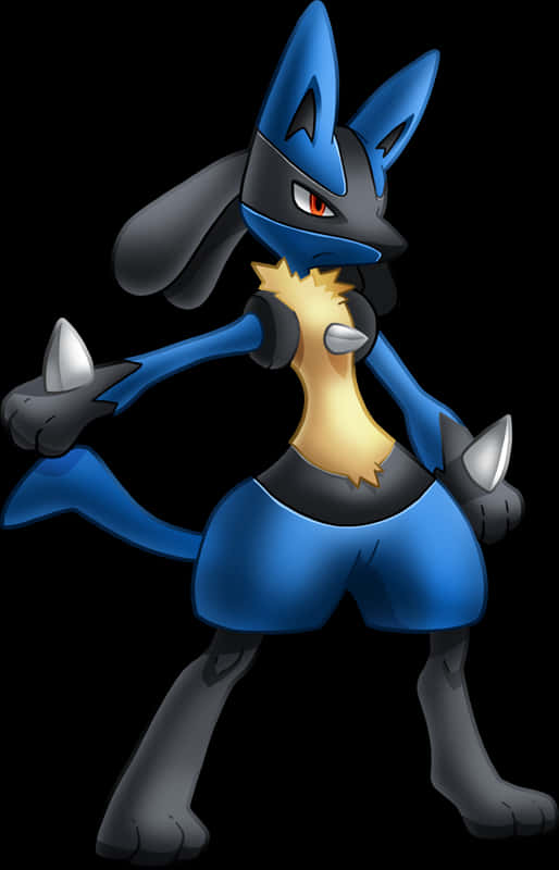 Lucario Pokemon Character PNG Image