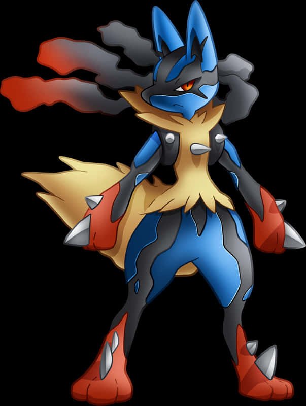 Lucario Pokemon Character Art PNG Image