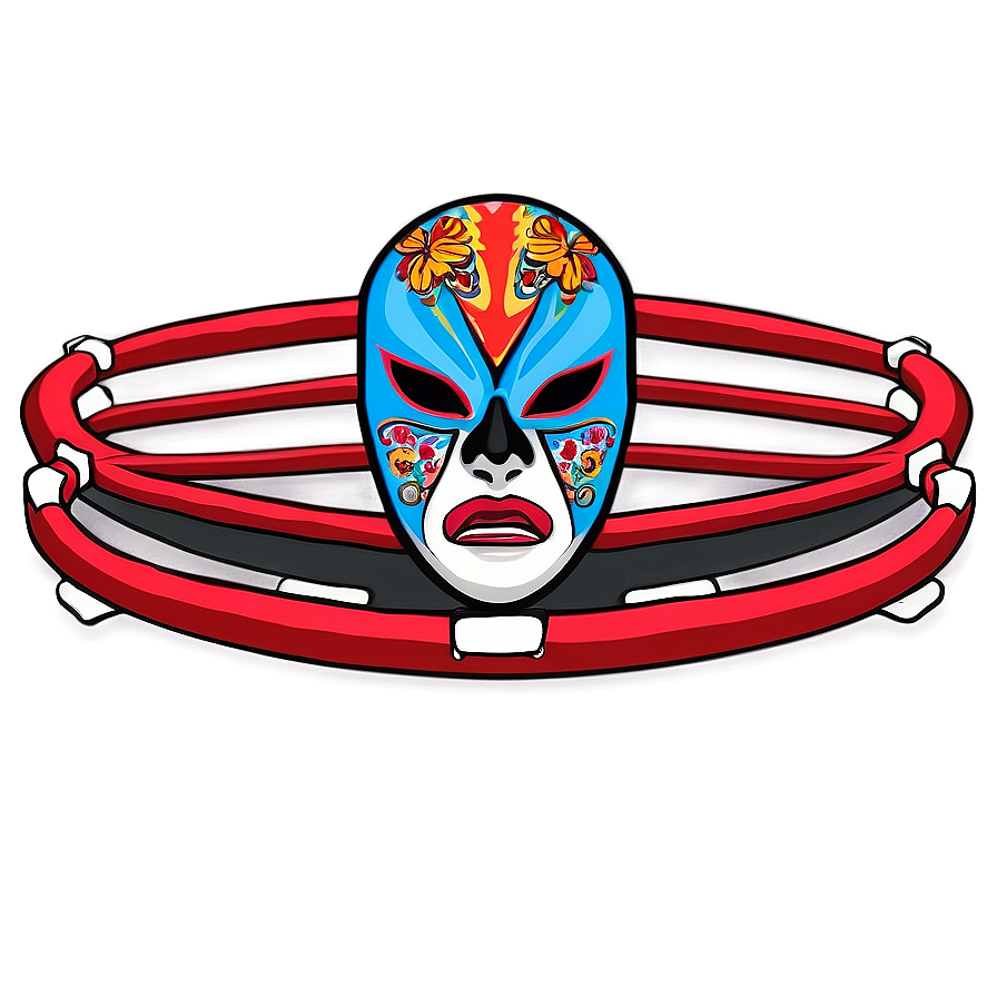 Lucha Libre Wrestling Ring Art Png 90 PNG Image