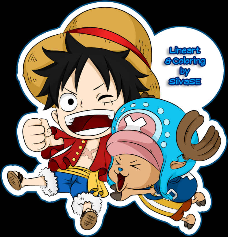 Luffy_and_ Chopper_ Animated_ Sticker PNG Image