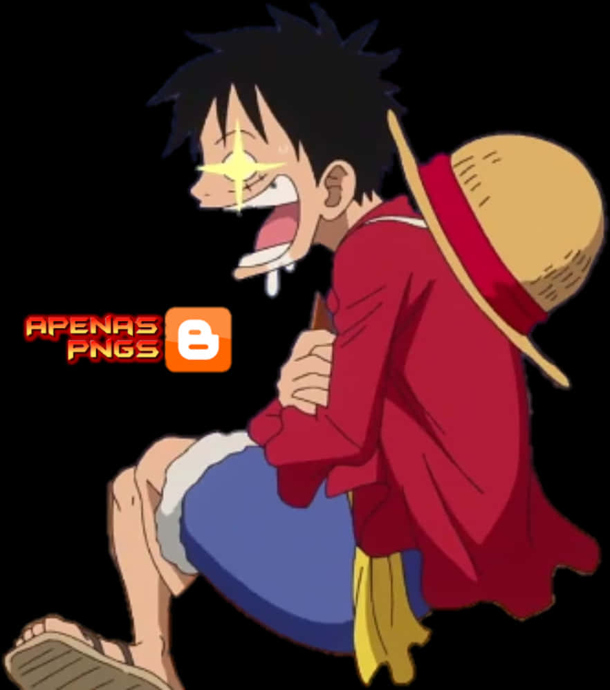 Luffy Crying One Piece Character PNG Image