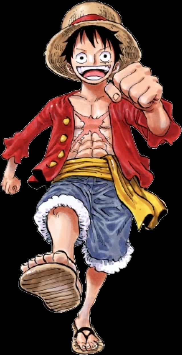 Luffy One Piece Anime Character PNG Image