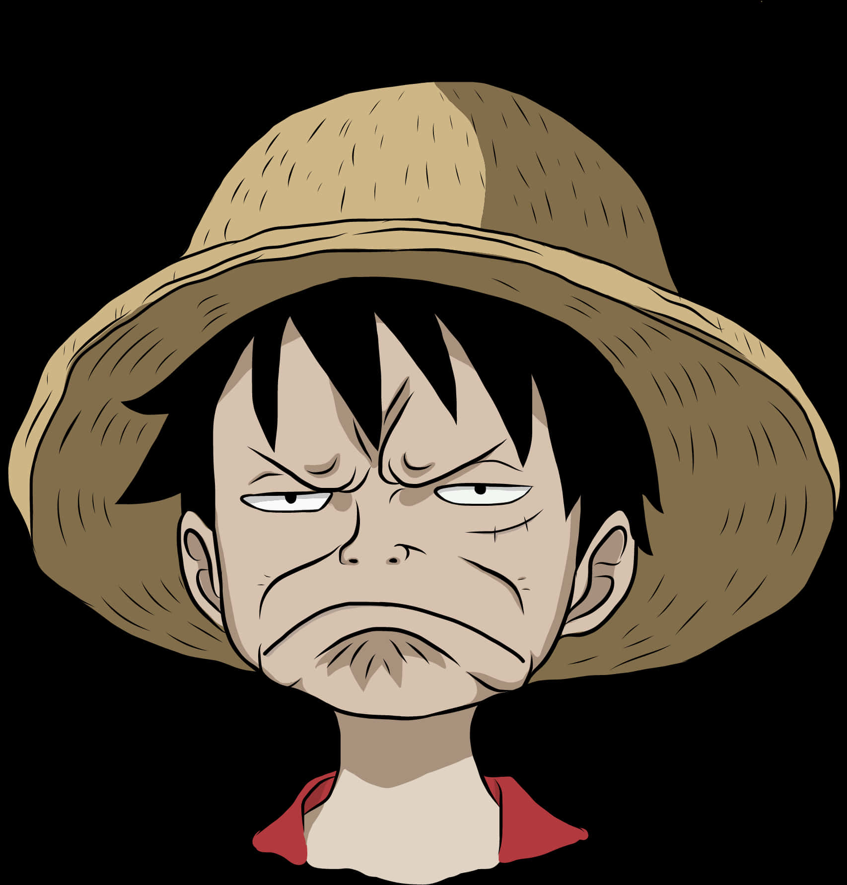 Luffy_ Straw_ Hat_ Glare PNG Image