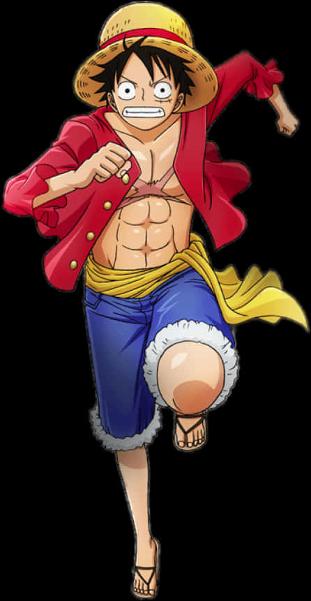 Luffy_ Straw_ Hat_ Pirate_ Adventure PNG Image