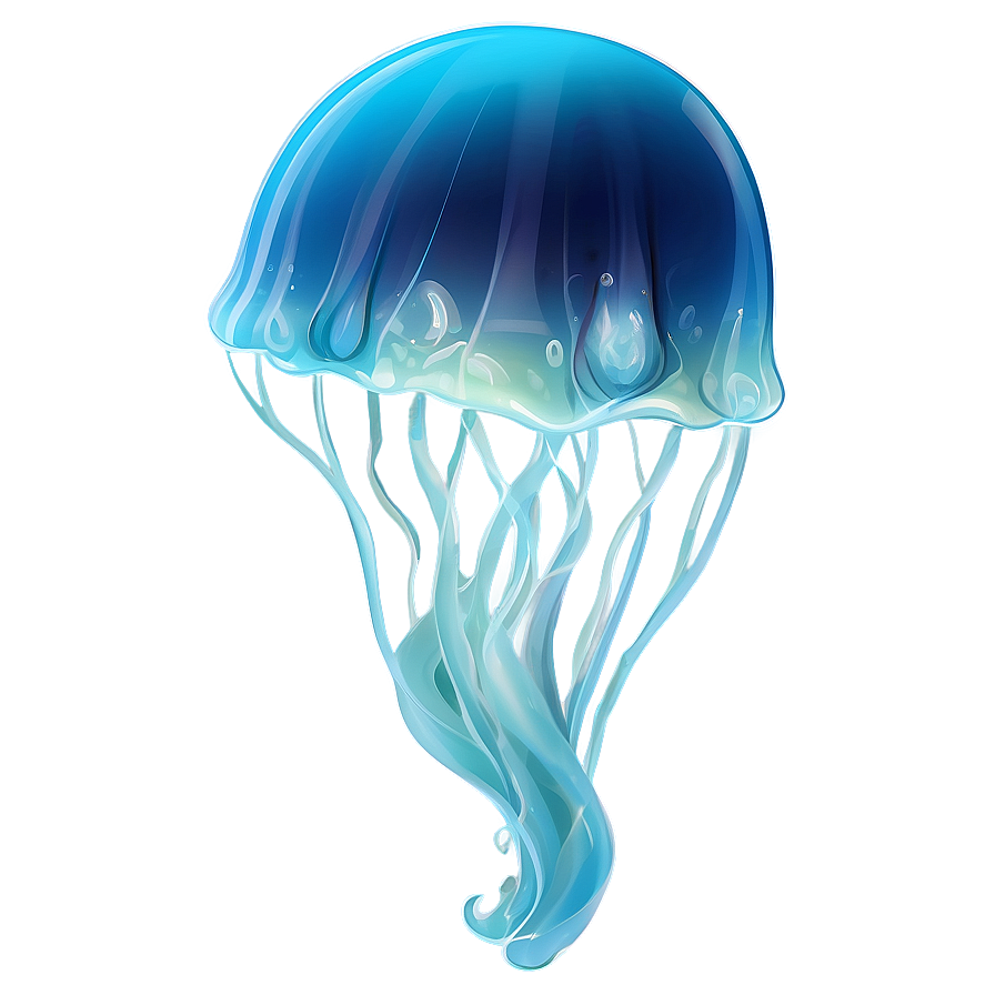 Luminescent Moon Jelly Illustration Png 53 PNG Image