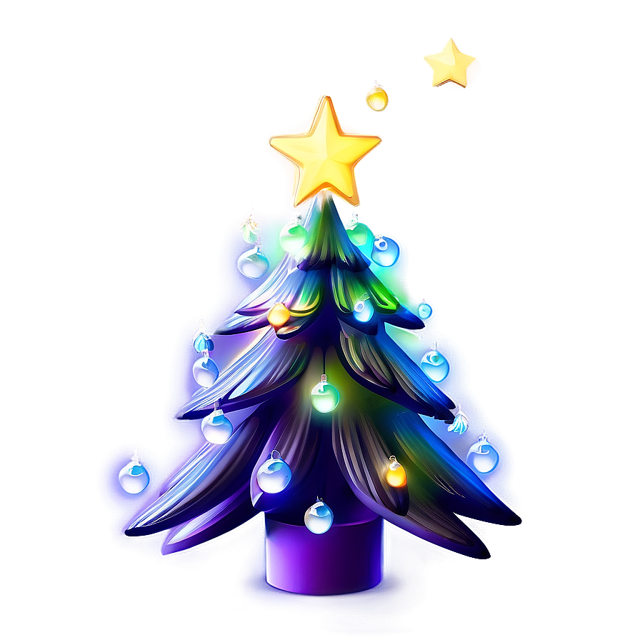 Luminous Cute Christmas Tree Decoration Png Bpj2 PNG Image