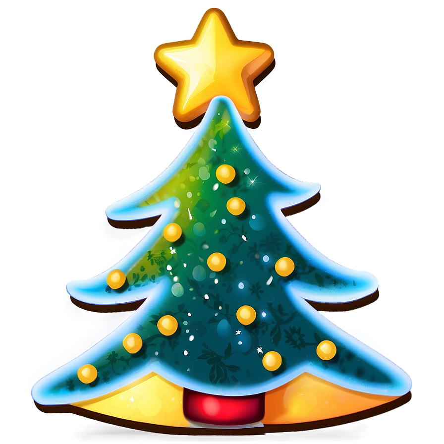 Luminous Cute Christmas Tree Decoration Png Vtc17 PNG Image