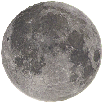 Luminous Full Moon Night Sky PNG Image