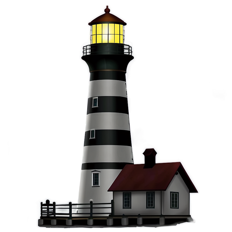 Luminous Lighthouse Building Png Wew PNG Image