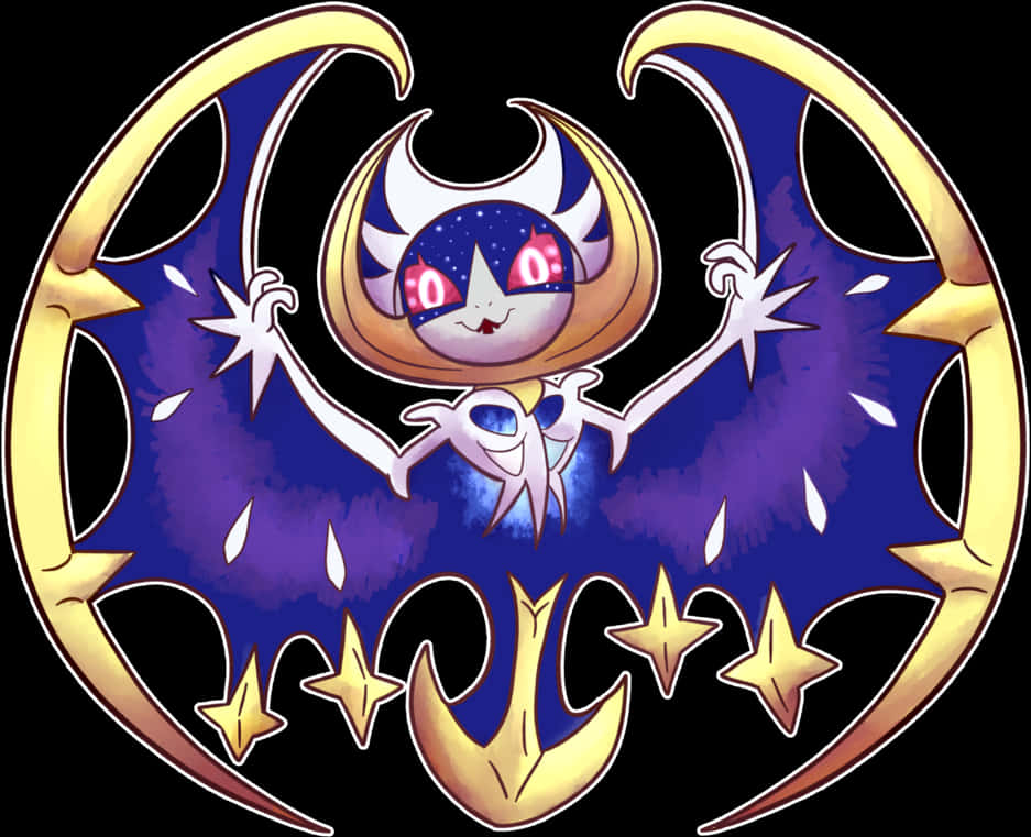 Lunala Pokemon Legendary Crescent PNG Image