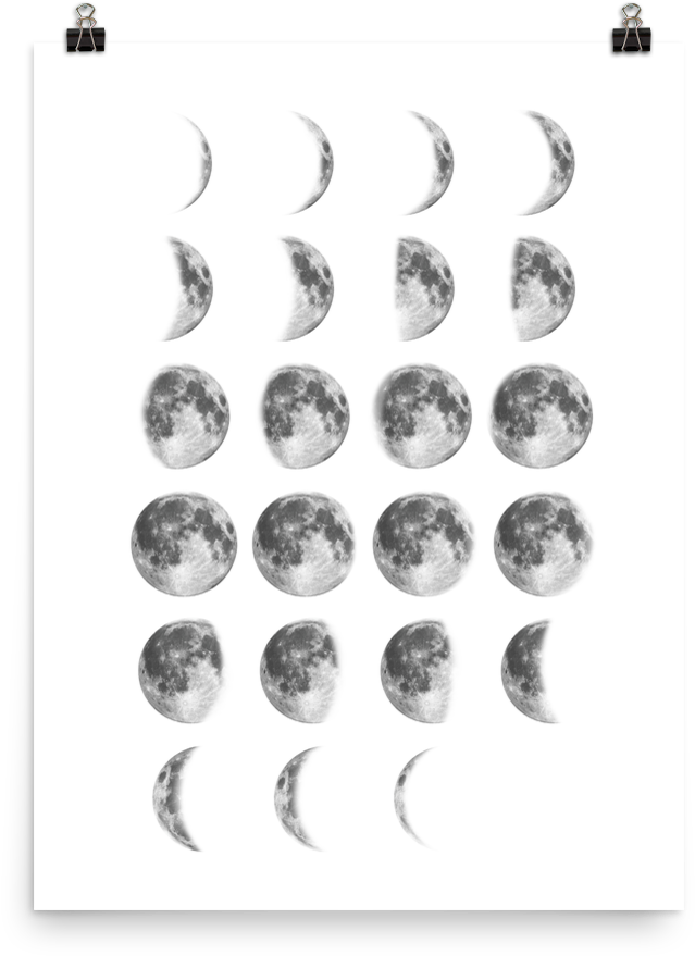 Lunar_ Phases_ Cycle_ Chart.png PNG Image