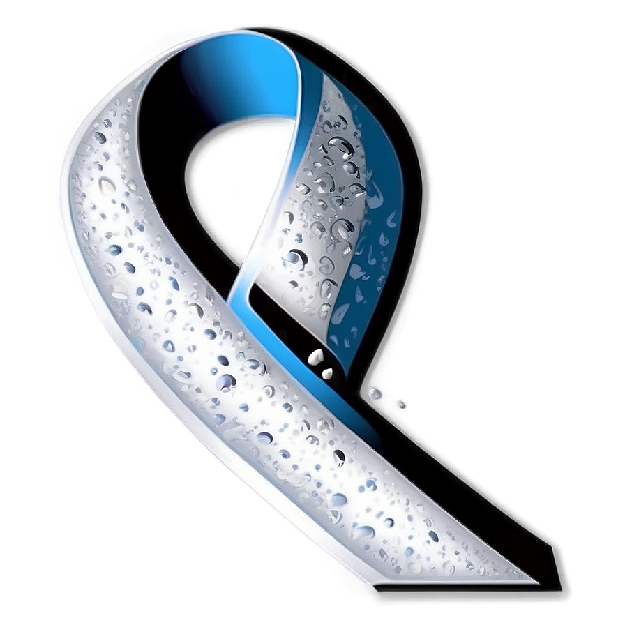 Lung Cancer Ribbon With Teardrop Png 73 PNG Image