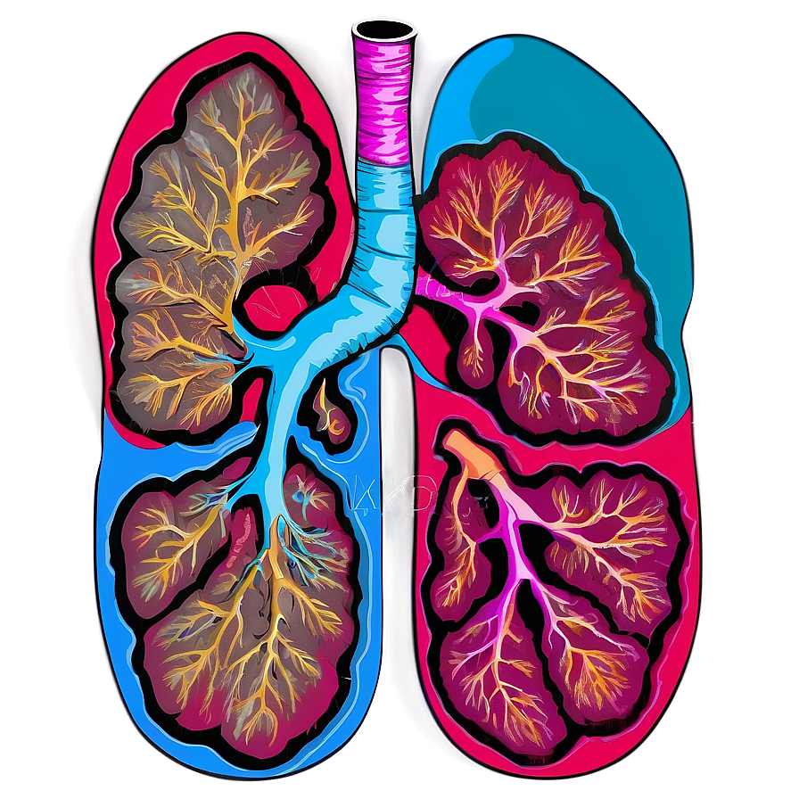 Lungs In Pop Art Style Png Tfk PNG Image